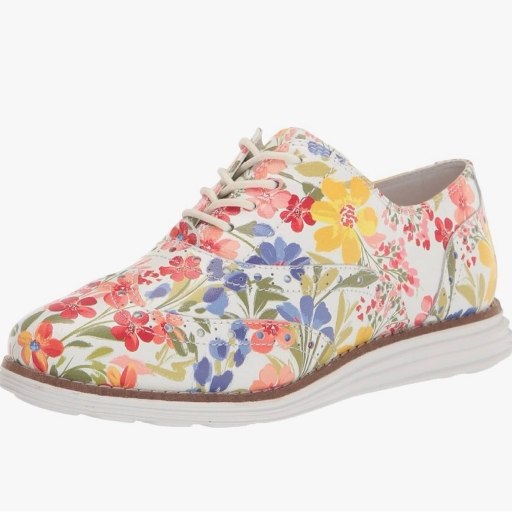COLE HAAN Original Grand Wingtip Oxford Floral Print